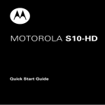Motorola S10-HD Headphones User Manual