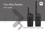 Motorola RMU2080 Two-Way Radio User Manual
