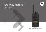 Motorola RMU2080D Two-Way Radio User Manual
