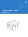 Motorola MS4404 Scanner User Manual