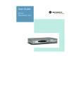 Motorola HDT101 TV Receiver User Manual