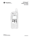Motorola DTR550 Two-Way Radio User Manual