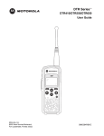 Motorola DTR410 Two-Way Radio User Manual