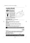 Morphy Richards RN40854 Iron User Manual