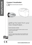 Morphy Richards Compact breadmaker Bread Maker User Manual