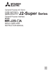 Mitsubishi Electronics MR-J2S- A Car Amplifier User Manual