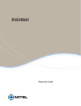 Mitel 8560 Telephone User Manual