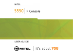 Mitel 5550 IP Console Telephone User Manual