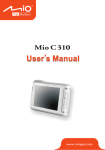 Mio C310 GPS Receiver User Manual