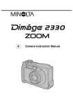 Minolta 2330 Digital Camera User Manual