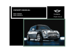 Mini COOPER Automobile User Manual