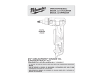Milwaukee 2432-20 Drill User Manual