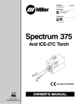 Miller Electric 375 Welder User Manual