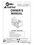 Miller Electric 3000 Welding System User Manual