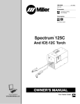 Miller Electric 125C Welder User Manual