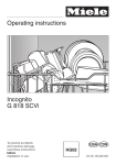 Miele G 818 SCVI Dishwasher User Manual