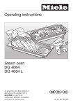 Miele DG 4064 L Oven User Manual