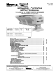 Meyer 3954 Spreader User Manual