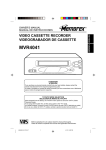 Memorex MVR4041 VCR User Manual
