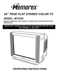 Memorex MT2245 CRT Television User Manual
