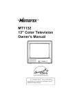 Memorex MT1132 CRT Television User Manual