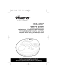 Memorex MD6457CP CD Player User Manual