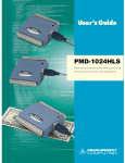 Measurement Specialties PMD-1024HLS Computer Hardware User Manual