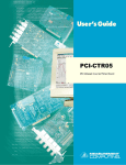 Measurement Specialties PCI-CTR05 Computer Hardware User Manual