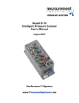 Measurement Specialties 9116 Scanner User Manual