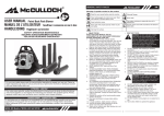 McCulloch MAC BP290 Blower User Manual