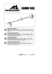 McCulloch 115306026 Brush Cutter User Manual