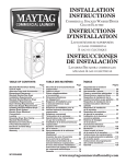 Maytag W10335465B Washer/Dryer User Manual