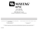 Maytag W10150638A Clothes Dryer User Manual