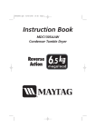 Maytag MDC1305AAW Washer/Dryer User Manual