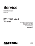Maytag MAH9700AW* Washer User Manual