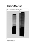 MartinLogan The Quest Speaker System Speaker System User Manual