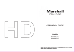 Marshall electronic CV340 Digital Photo Frame User Manual