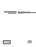Marantz CDR632 CD Player User Manual