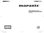 Marantz CD6002 CD Player User Manual