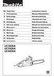 Makita UC3520A Chainsaw User Manual