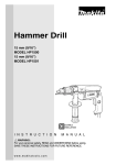 Makita MODEL HP1501 Drill User Manual