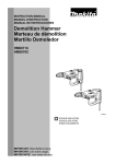 Makita HM0871C Power Hammer User Manual