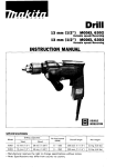 Makita 6270DWPE Drill User Manual