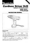 Makita 6221D Cordless Drill User Manual