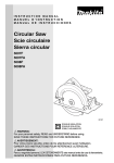 Makita 5007F Saw User Manual