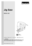 Makita 4324 Saw User Manual