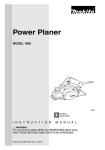 Makita 1902 Planer User Manual