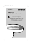 Magnavox MDV540VR/17 DVD VCR Combo User Manual