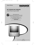 Magnavox MC13D1MG TV VCR Combo User Manual