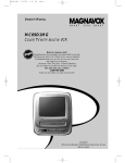 Magnavox MC09D1MG TV VCR Combo User Manual